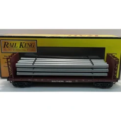 Trains*MTH 30-76360 Southern Flat Car w/Bulkheads & Pipe Load - Model Train Junction: Quality Parts and Art Supplies
