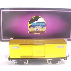 Trains*MTH 10-1085 Standard Gauge No. 500 Yellow Boxcar #514 with Trim - Model Train Junction: Quality Parts and Art Supplies