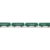 Trains*MTH 10-5089 Std. Gauge Cadet Blue Ives 240 Passenger Car Set (Set of 4) - Model Train Junction: Quality Parts and Art Supplies