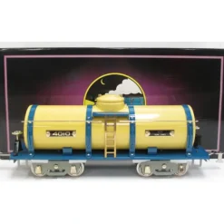 Trains*MTH 10-2207 Std. Gauge Cream & Blue 4010 Tank Car - Model Train Junction: Quality Parts and Art Supplies