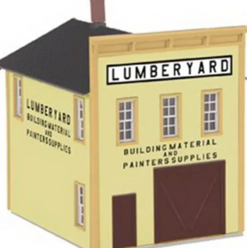 Trains*MTH 30-90346 2-Story Store Livery Building Lumber Yard - Model Train Junction: Quality Parts and Art Supplies