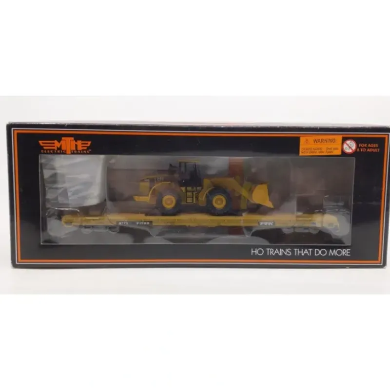 Trains*MTH 80-98015 TTX HO Scale 60' Wood Deck Flat Car w/950G Wheel Loader - Model Train Junction: Quality Parts and Art Supplies