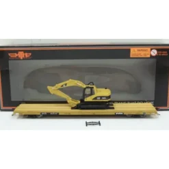 Trains*MTH 80-98031 TTX HO Scale 60' Wood Deck Flatcar w/315C Hydraulic Excavator - Model Train Junction: Quality Parts and Art Supplies