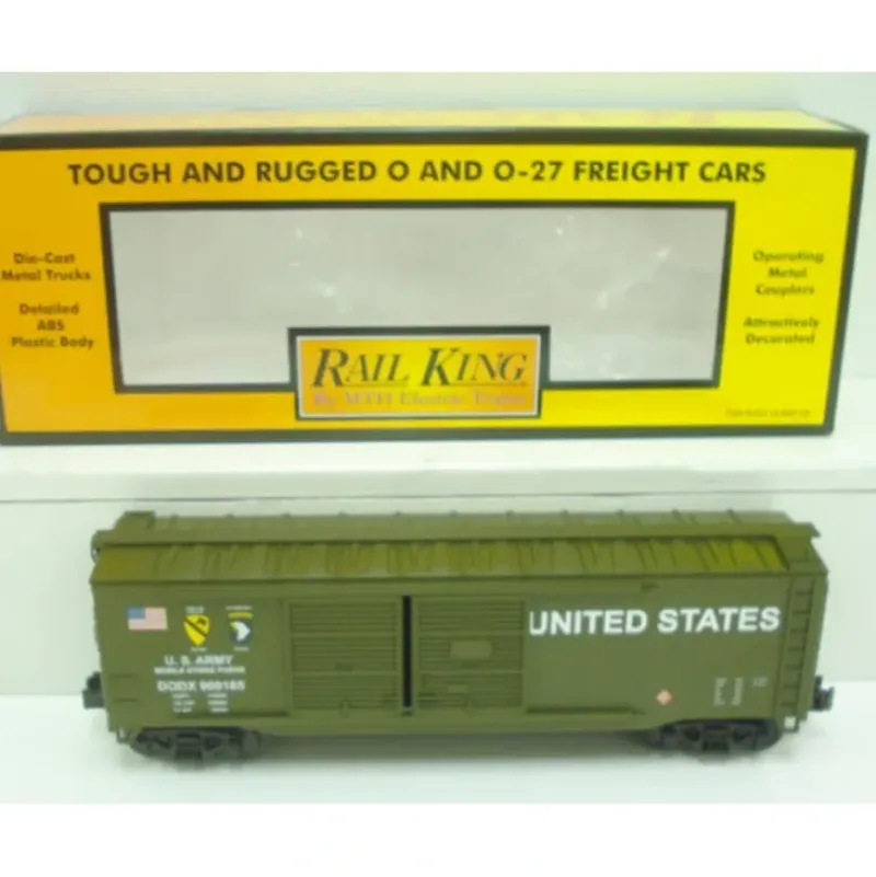 Trains*MTH 30-74512 U S Army 40' Army Double Door Boxcar - Model Train Junction: Quality Parts and Art Supplies