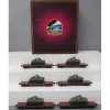 Trains*MTH 20-90551 Union Pacific 41' Wood Flat Cars w/ Sherman Tank Load (Set of 6) - Model Train Junction: Quality Parts and Art Supplies