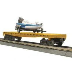 Trains*MTH 30-76355 Union Pacific Flat Car w/Fishing Boat - Model Train Junction: Quality Parts and Art Supplies