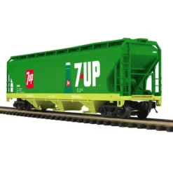Trains*MTH 20-97713 7UP 3-Bay Centerflow Hopper - Model Train Junction: Quality Parts and Art Supplies