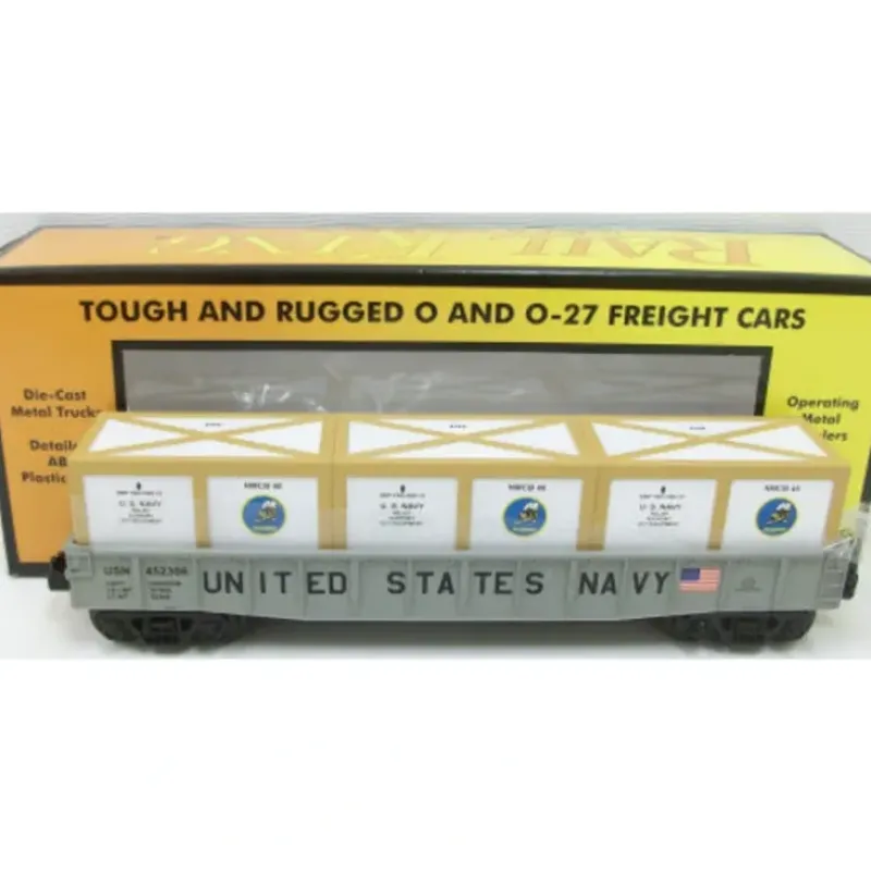 Trains*MTH 30-72024 U.S. Navy Gondola Car w/3 Crates - Model Train Junction: Quality Parts and Art Supplies