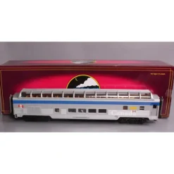 Trains*MTH 20-67118 VIA 70' ABS Full Length Vista Dome Passenger Car (Smooth) - Model Train Junction: Quality Parts and Art Supplies