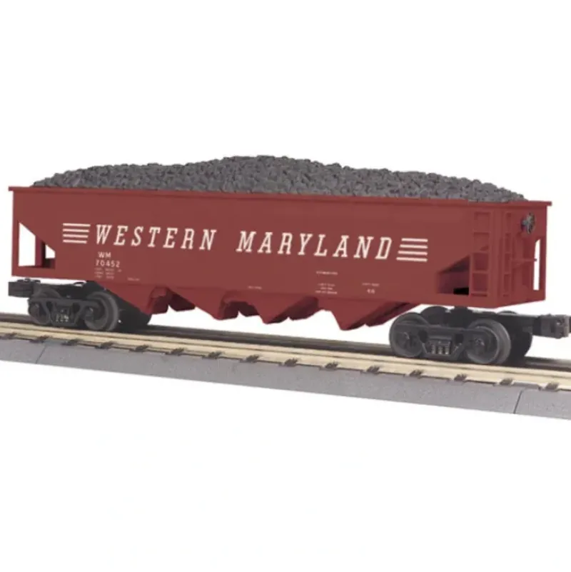Trains*MTH 30-75309 Western Maryland 4-Bay Hopper Car - Model Train Junction: Quality Parts and Art Supplies