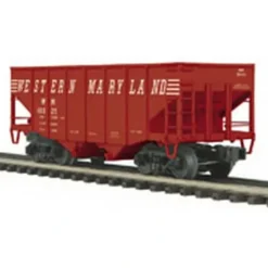 Trains*MTH 20-97212 Western Maryland 2-Bay Fish Belly Hopper Car - Model Train Junction: Quality Parts and Art Supplies