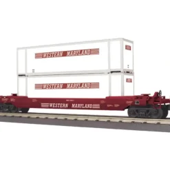 Trains*MTH 30-76413 Western Maryland Husky Stack Car - Model Train Junction: Quality Parts and Art Supplies