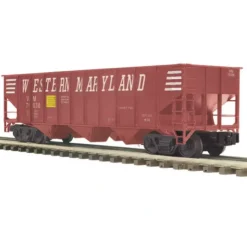 Trains*MTH 20-97642 Western Maryland 70-Ton 3-Bay Hopper Car #70208 with Coal Load - Model Train Junction: Quality Parts and Art Supplies