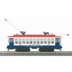 Trains*MTH 30-2569-1 WWII Brill Semi-Convertible Trolley w /PS2 - Model Train Junction: Quality Parts and Art Supplies