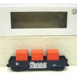 Trains*MTH 30-4128A NFL New England Patriots Gondola W/ 3 Containers - Model Train Junction: Quality Parts and Art Supplies