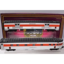 Trains*MTH 20-2197C O Gauge New Haven 70' ABS Streamlined-Ribbed Bag/Obs (Set of 2) LN/Box - Model Train Junction: Quality Parts and Art Supplies