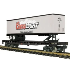 Trains*MTH 20-80008J G Scale MCG - Coors Light Flatcar with Trailer - Model Train Junction: Quality Parts and Art Supplies
