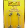 Trains*MTH RK-1060 O #70 Black Yard Light Lamp Post Set (Pack of 2) - Model Train Junction: Quality Parts and Art Supplies