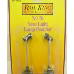 Trains*MTH RK-1060 O #70 Black Yard Light Lamp Post Set (Pack of 2) - Model Train Junction: Quality Parts and Art Supplies