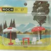 Trains*Noch 87 Outdoor Decor Set - Table, Chairs, & Umbrellas - Model Train Junction: Quality Parts and Art Supplies