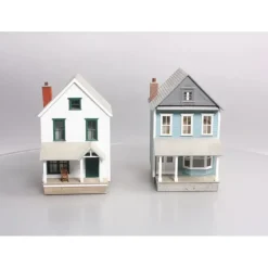 Trains*O Gauge Assorted Plastic Houses [2] VG - Model Train Junction: Quality Parts and Art Supplies