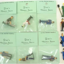 Trains*O Scale 10 Pewter Hand Painted Figures for Train Layout - Model Train Junction: Quality Parts and Art Supplies