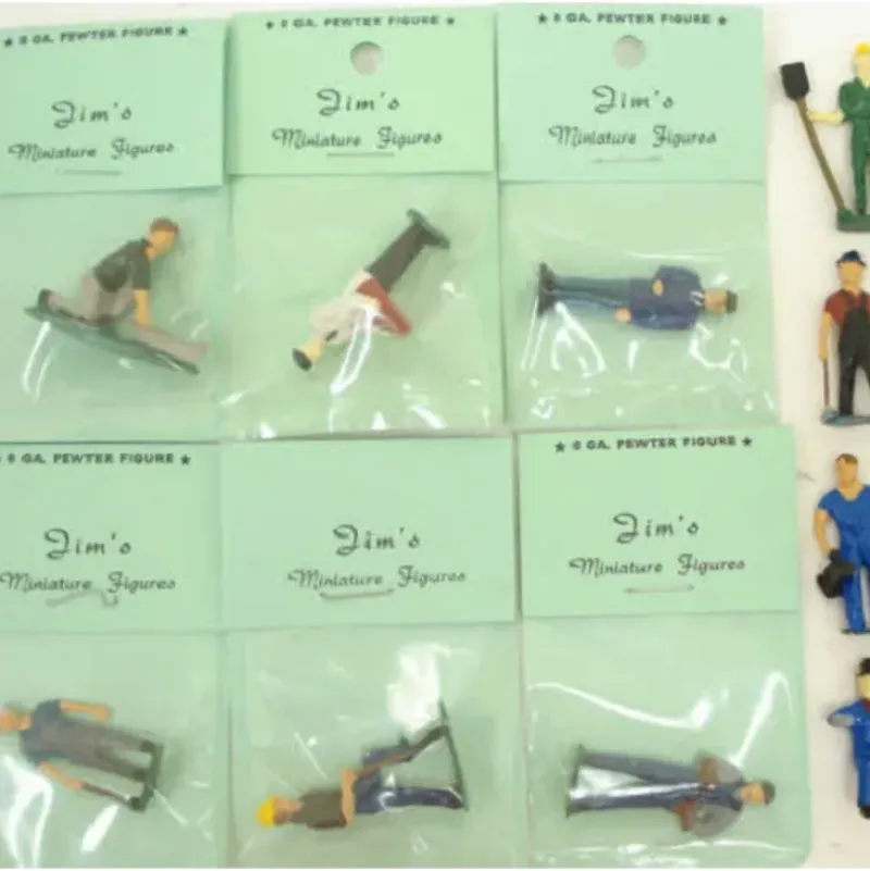 Trains*O Scale 10 Pewter Hand Painted Figures for Train Layout - Model Train Junction: Quality Parts and Art Supplies