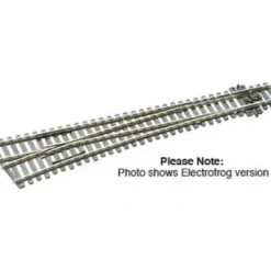 Trains*Peco SL-E89 HO/OO Code 100 12 60" Lrge Radius Left Hand Switch Turnout - Model Train Junction: Quality Parts and Art Supplies