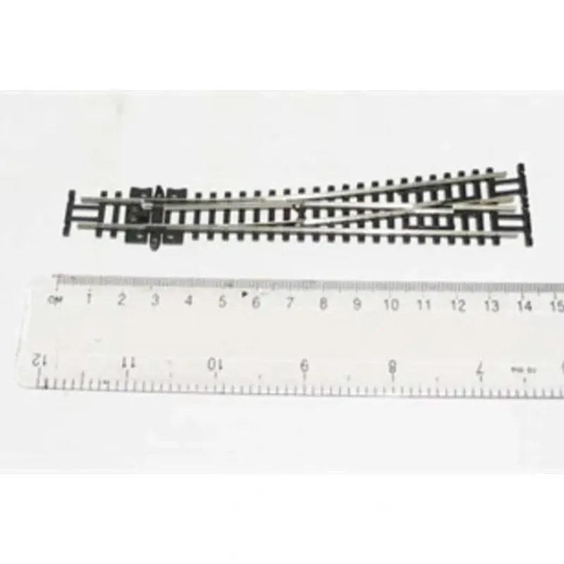 Trains*Peco SL-E396F N Code 55 Medium Radius LH Switch Turnout w/ Electrified Frog - Model Train Junction: Quality Parts and Art Supplies