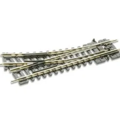 Trains*Peco ST-5 N Code 80 Setrack 22.5 9" Radius Right Hand Switch Turnout - Model Train Junction: Quality Parts and Art Supplies