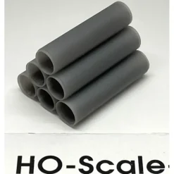 Trains*Phoenix Precision Models 31606 HO 2 x 10 Concrete Pipe Stack (Pack of 2) - Model Train Junction: Quality Parts and Art Supplies