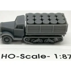 Trains*Phoenix Precision Models 31045 HO Half-Track Truck with Drum Load - Model Train Junction: Quality Parts and Art Supplies