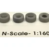 Trains*Phoenix Precision Models 30631 N Earthmover Tires Flatcar Load (Pack of 4) - Model Train Junction: Quality Parts and Art Supplies