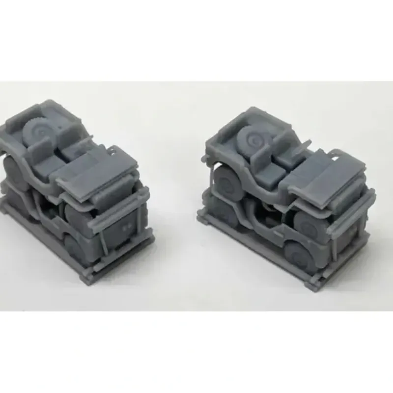 Trains*Phoenix Precision Models 31633 HO Double Stacked Jeep Flatcar Load (Pack of 2) - Model Train Junction: Quality Parts and Art Supplies