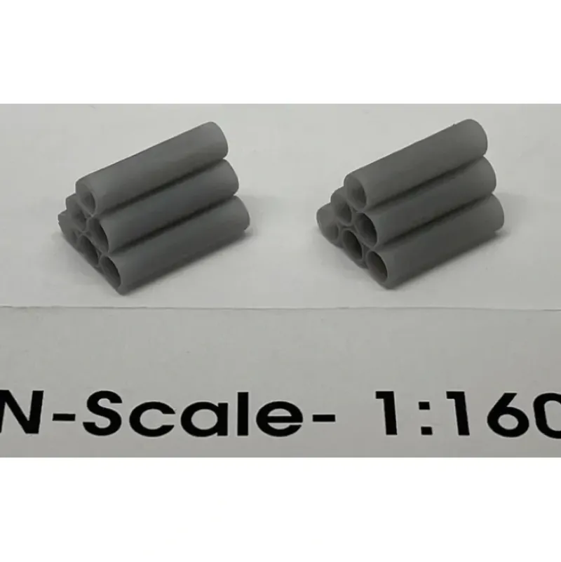 Trains*Phoenix Precision Models 30606 N 2 x 10 Concrete Pipe Stack (Pack of 2) - Model Train Junction: Quality Parts and Art Supplies