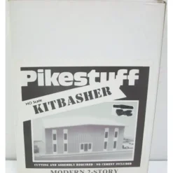 Trains*Pikestuff 541-5002 HO Modern 2 Story Office Building Kit - Model Train Junction: Quality Parts and Art Supplies