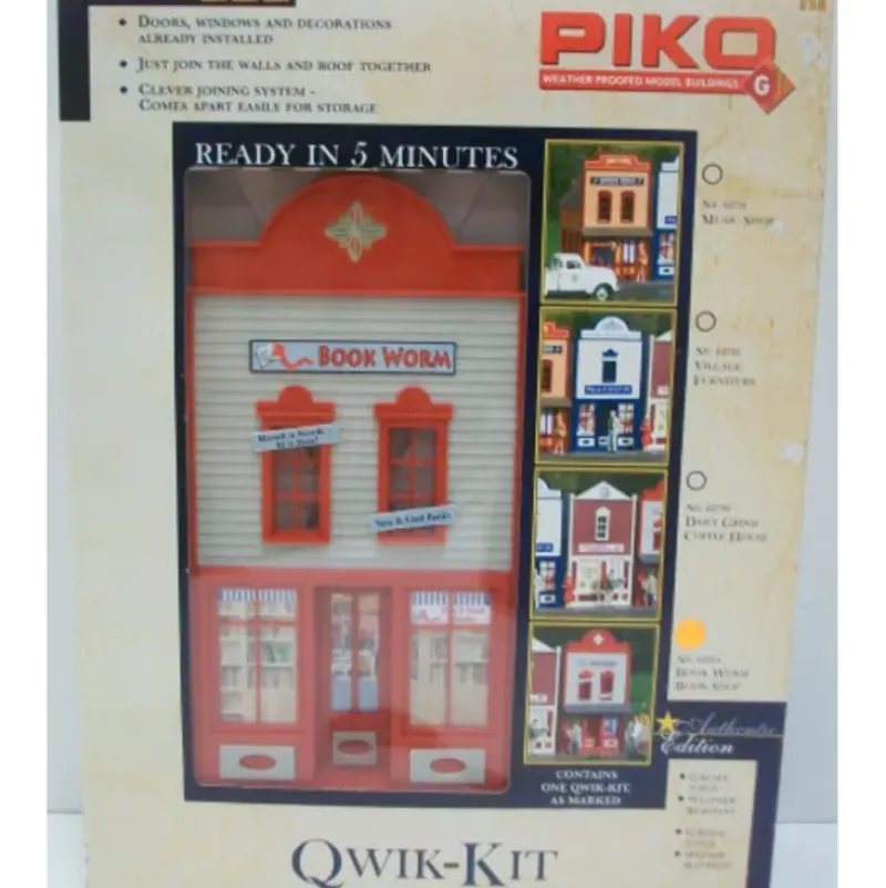 Trains*Piko 62724 G Book Worm Book Shop Building Kit - Model Train Junction: Quality Parts and Art Supplies