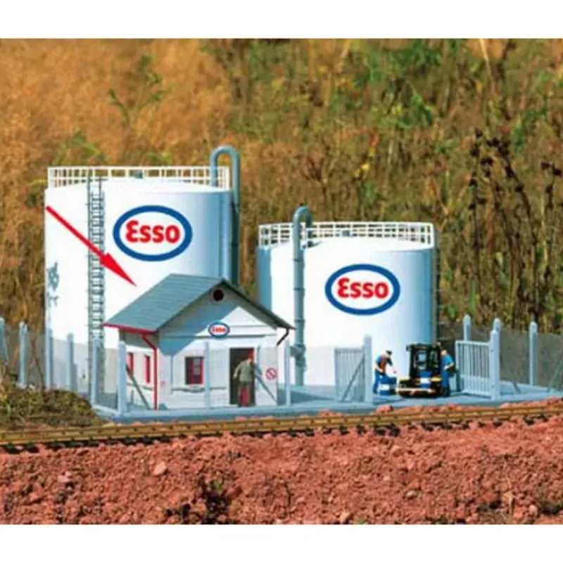 Trains*Piko 62037 G ESSO Tank Depot Office Building Kit - Model Train Junction: Quality Parts and Art Supplies