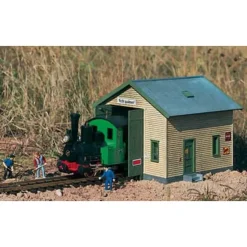 Trains*Piko 62044 G Red River Locomotive Shed Building Kit - Model Train Junction: Quality Parts and Art Supplies