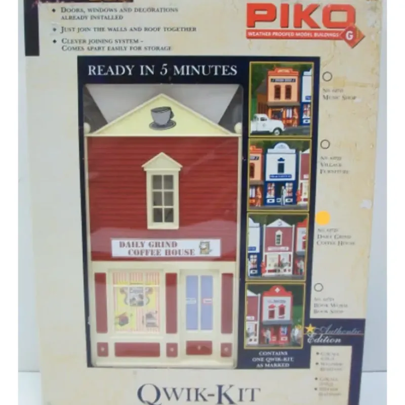 Trains*Piko 62723 G Scale Daily Grind Coffee House Qwik Kit - Model Train Junction: Quality Parts and Art Supplies