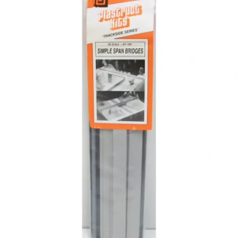 Trains*Plastruct 1001 HO 5 x 11 x 5 Simple Span Bridges Kit - Model Train Junction: Quality Parts and Art Supplies