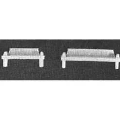 Trains*Plastruct 94771 O 7-1/4" x 1/2" Concrete Bench Set - Model Train Junction: Quality Parts and Art Supplies
