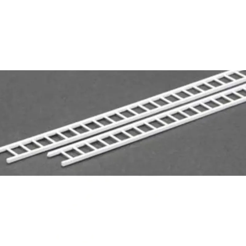 Trains*Plastruct 90673 O 13/32" x 15" x 1/4" Styrene Straight Ladders (Pack of 2) - Model Train Junction: Quality Parts and Art Supplies