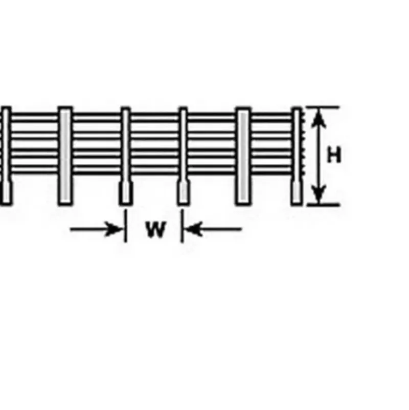 Trains*Plastruct 90455 O 57/64" x 30" x 1-11/64" Ranch Post Fence - Model Train Junction: Quality Parts and Art Supplies