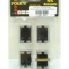 Trains*Polk's Hobby 50101 O Gauge Stationary Rollers (Pack of 4) - Model Train Junction: Quality Parts and Art Supplies