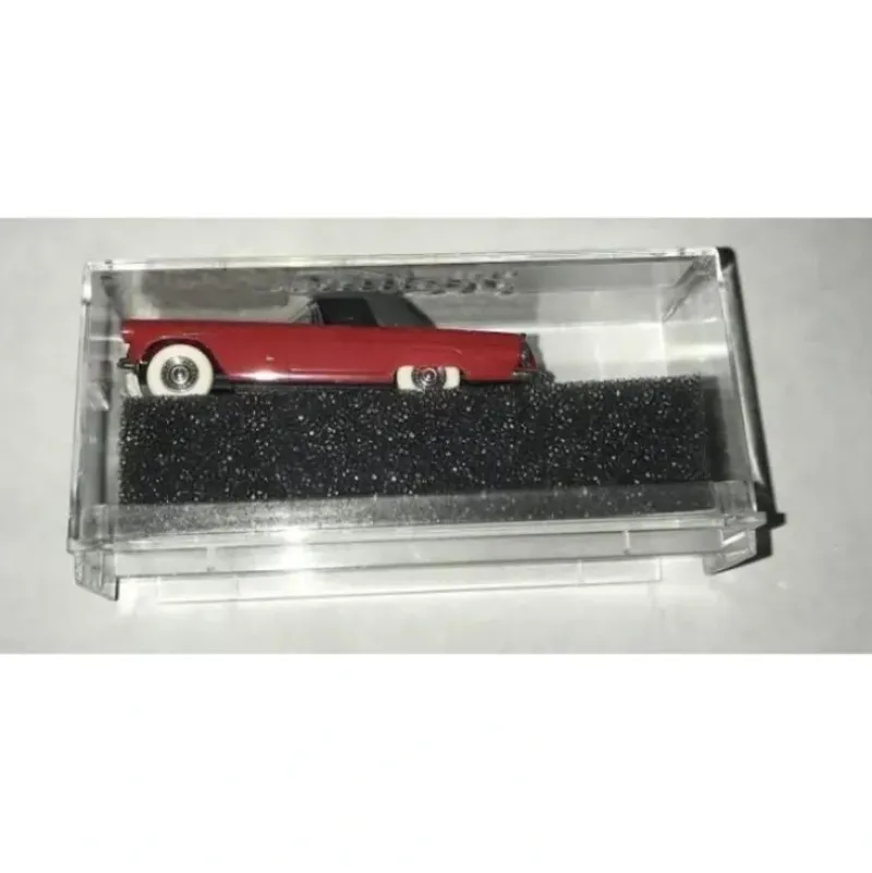 Trains*Praline 5203 1:87 Scale Ford T-Bird Red w/ Black conv top - Model Train Junction: Quality Parts and Art Supplies