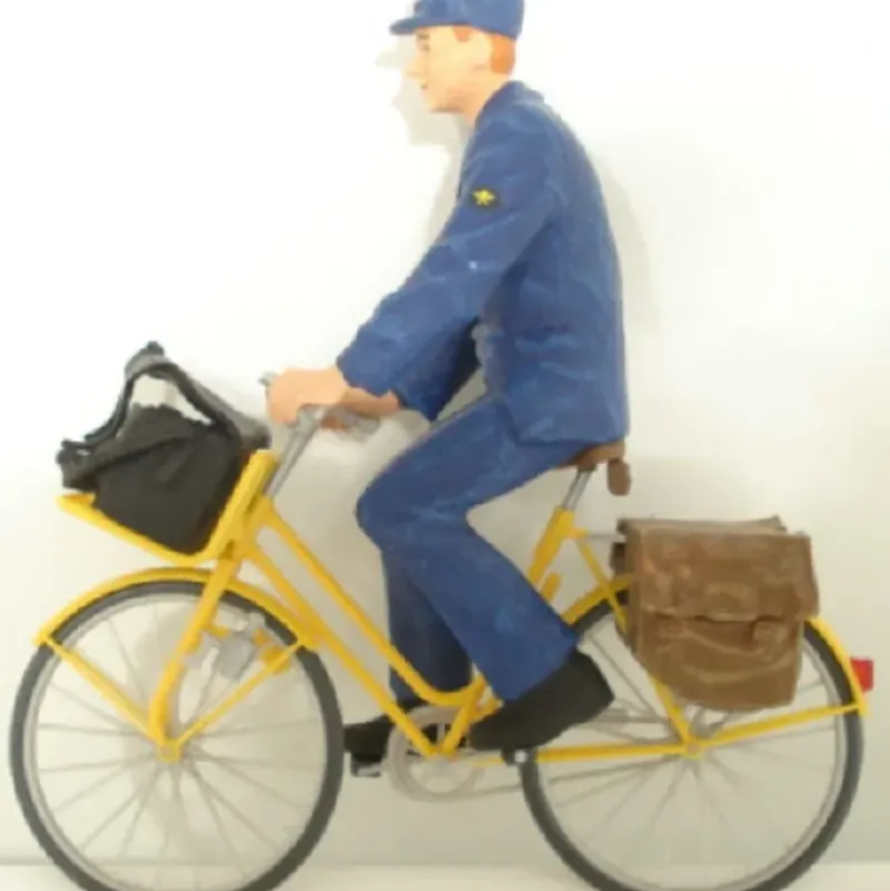 Trains*Preiser 45069 G Postman on Bicycle Figure - Model Train Junction: Quality Parts and Art Supplies