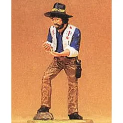 Trains*Preiser 54951 G Santer the Miner Holding Bag of Gold Dust Figure - Model Train Junction: Quality Parts and Art Supplies