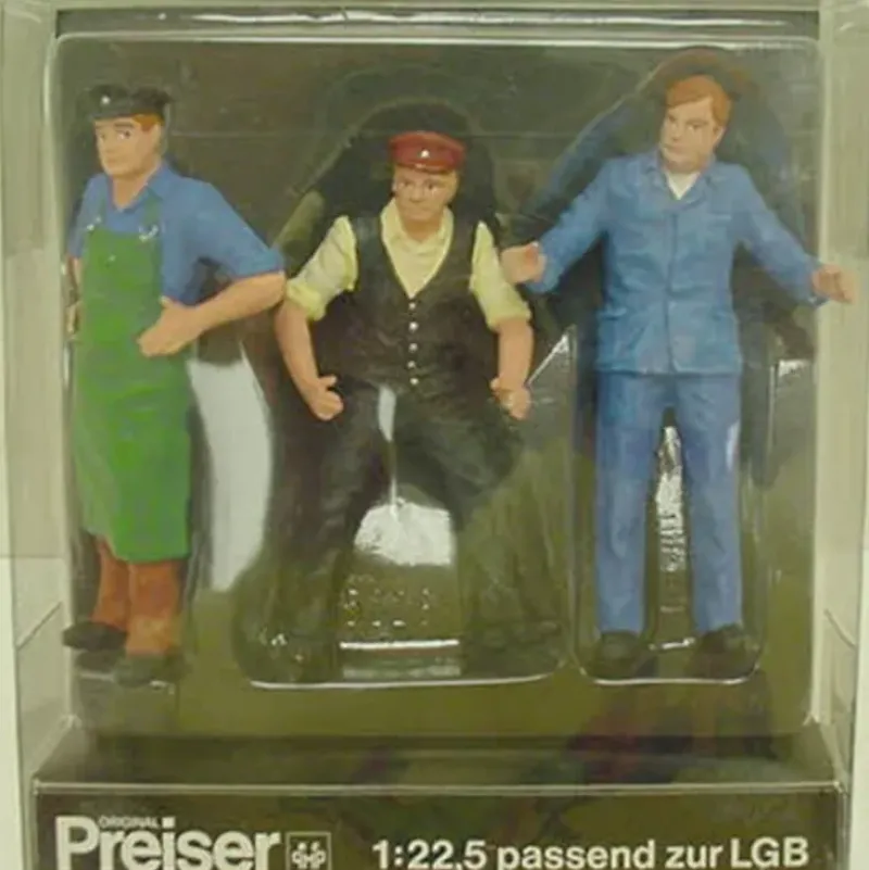 Trains*Preiser 5028 G Standing Rail Workers Figures (Set of 3) - Model Train Junction: Quality Parts and Art Supplies