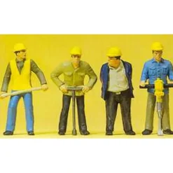 Trains*Preiser 63065 G Track Worker Figures (Set of 4) - Model Train Junction: Quality Parts and Art Supplies
